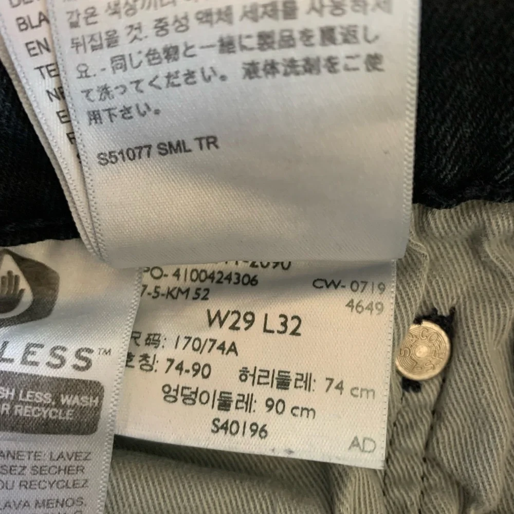 LN MEN’S 511 PREMIUM LEVI JEANS. SLIM FIT, DARK WASH.